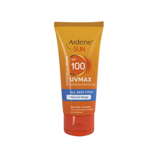 کرم ضد آفتاب آردن UV MAX SPF 100 حجم 50 میلی لیتر - بژ طبیعی - Image 1