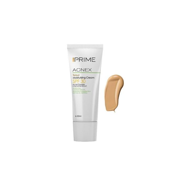 کرم مرطوب کننده رنگی SPF 30 پرایم مدل Acnex حجم 50 میلی لیتر - Image 1