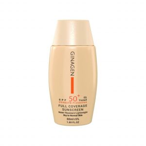 کرم ضد آفتاب SPF 50 ژیناژن شماره 03 مناسب پوست خشک و نرمال حجم 50 میلی لیتر