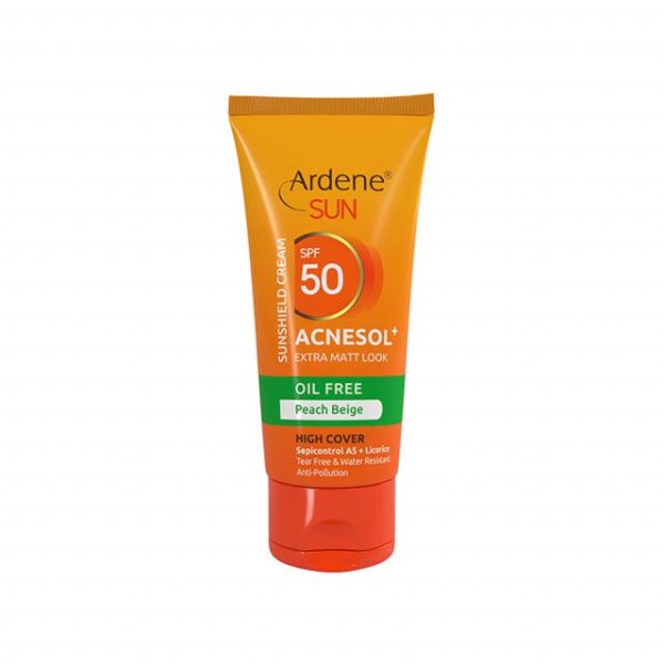 کرم ضد آفتاب فاقد چربی آردن مدل Acnesol SPF50 وزن 50 گرم - بژ هلویی - Image 1