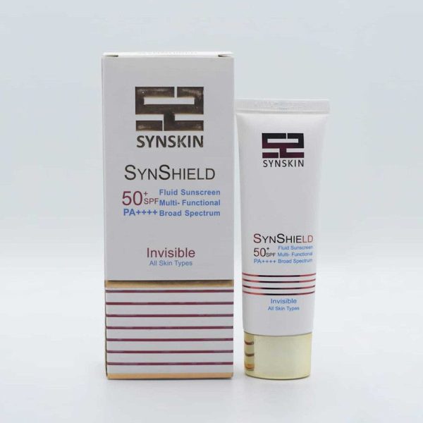 ضد آفتاب فلوئید 50+ SPF ساین شیلد ساین اسکین، بی رنگ، مناسب انواع پوست - Image 1